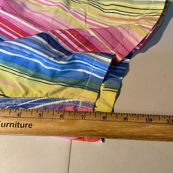 Vilebrequin Men XL Colorful Swim Trunk Striped Unlined Stretch Waist Beach Pool - Picture 7 of 8